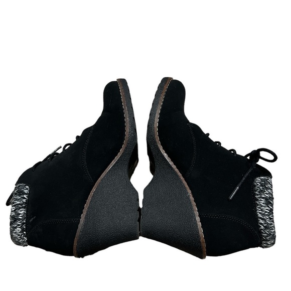 WHITE MOUNTAIN LAMBERT WEDGE BOOTIE BLACK SZ 10 - Picture 4 of 8